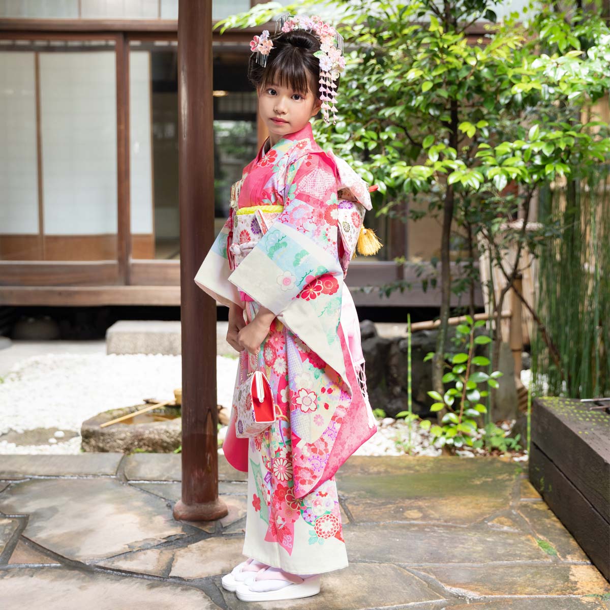 楽天市場】【レンタル】753 七五三 着物 7歳 フルセット 女の子