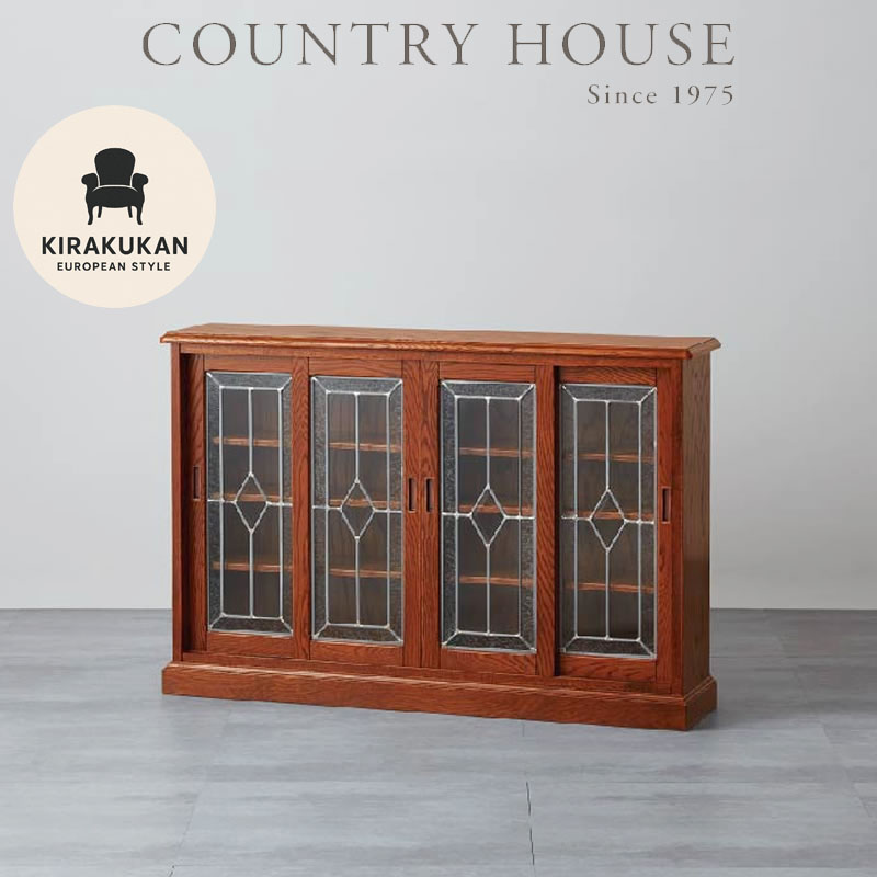 楽天市場】カントリーハウス スリムキャビネット2枚引戸 CDB31 木部色