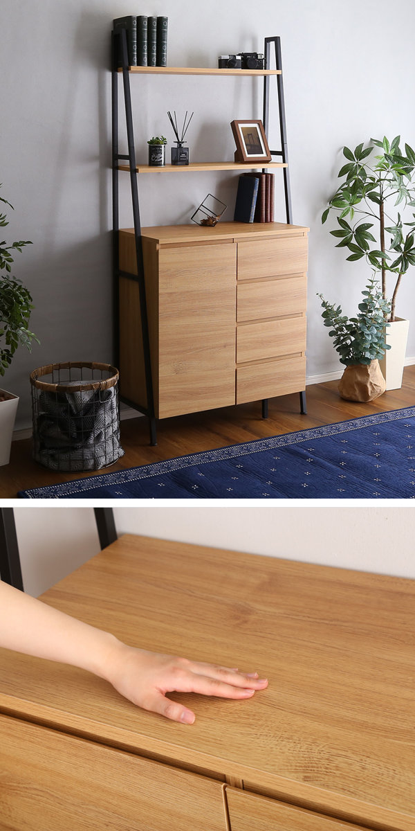 楽天市場】チェストラック 幅82.5cm ヴィンテージ調 片開き扉 チェスト