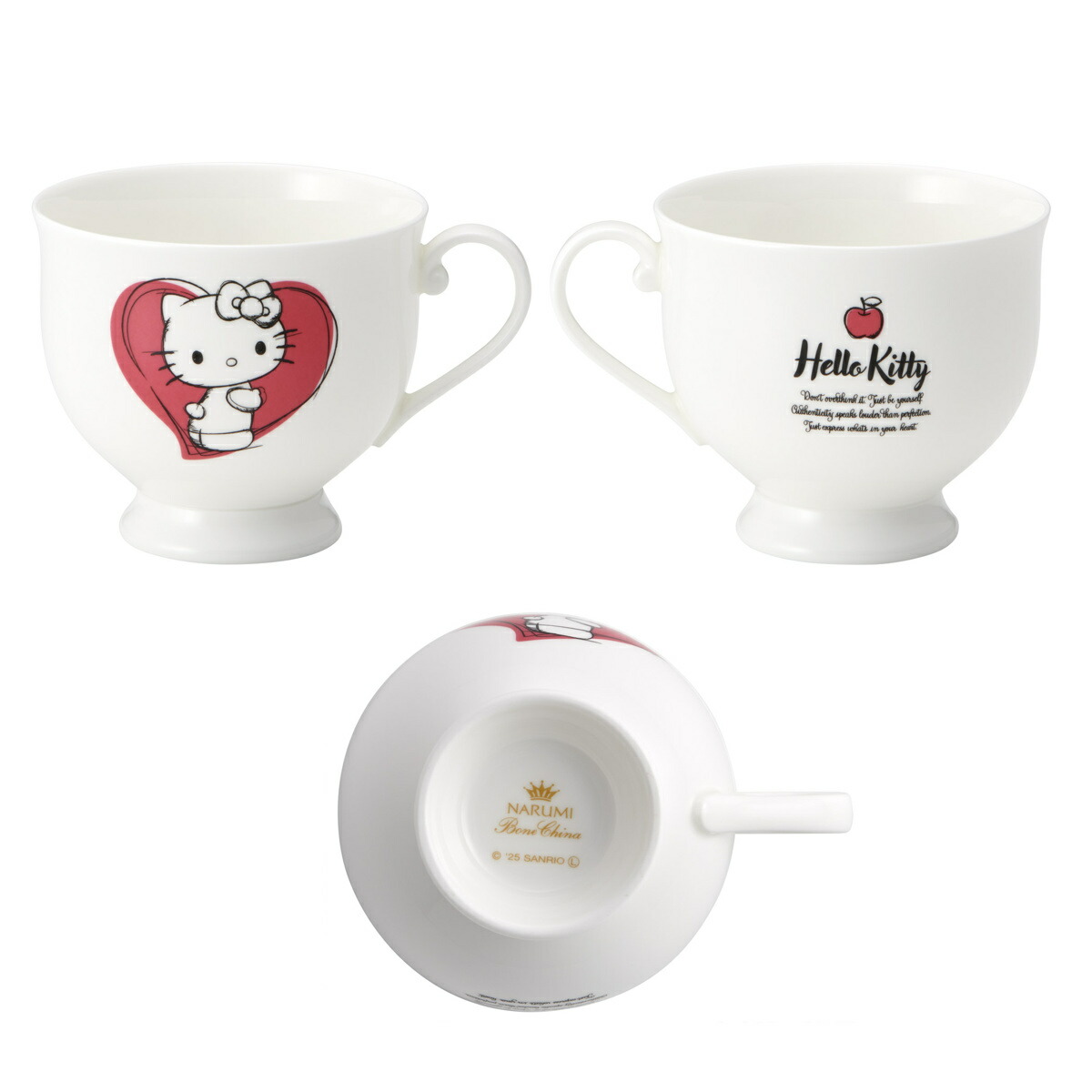 ハローキティ 根付 KITTY&MIMMY 遊園地 キティ&ミミィコーヒーカップ