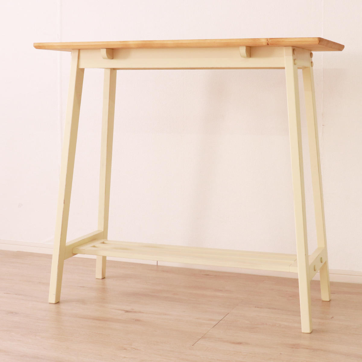 楽天市場】カウンターテーブル 高さ90cm おしゃれ 天然木 ヴィンテージ