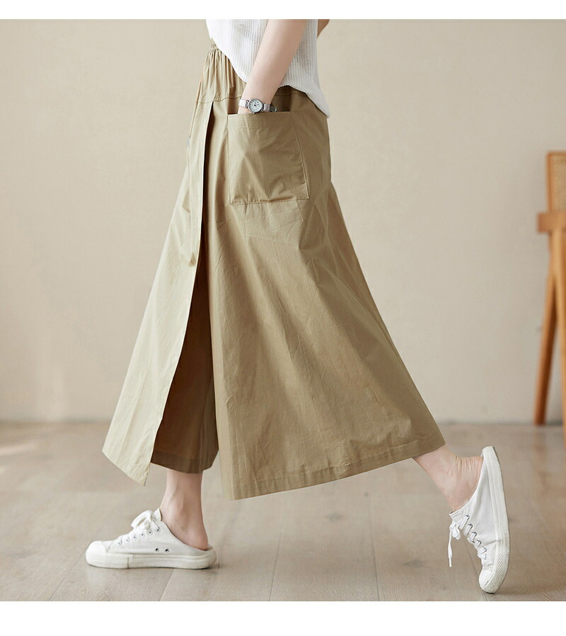 楽天市場】パンツ キュロット ガウチョパンツ レディース 夏 ボトムス