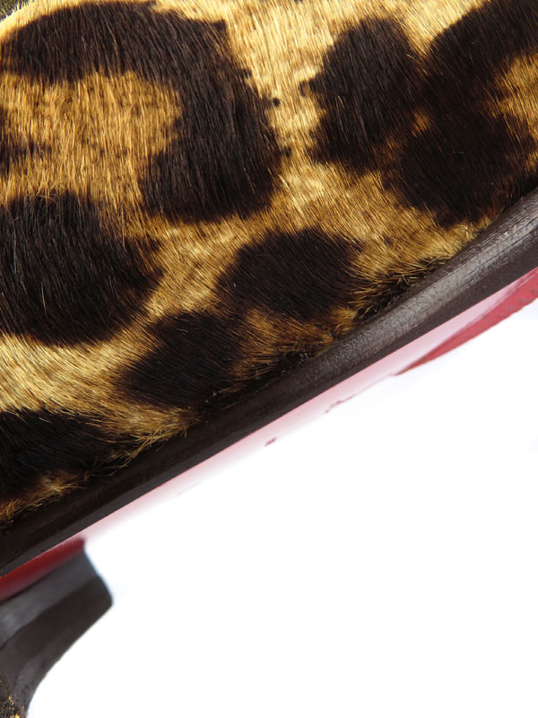 Christian Louboutin】【レオパード柄 ハラコ】【底張り済
