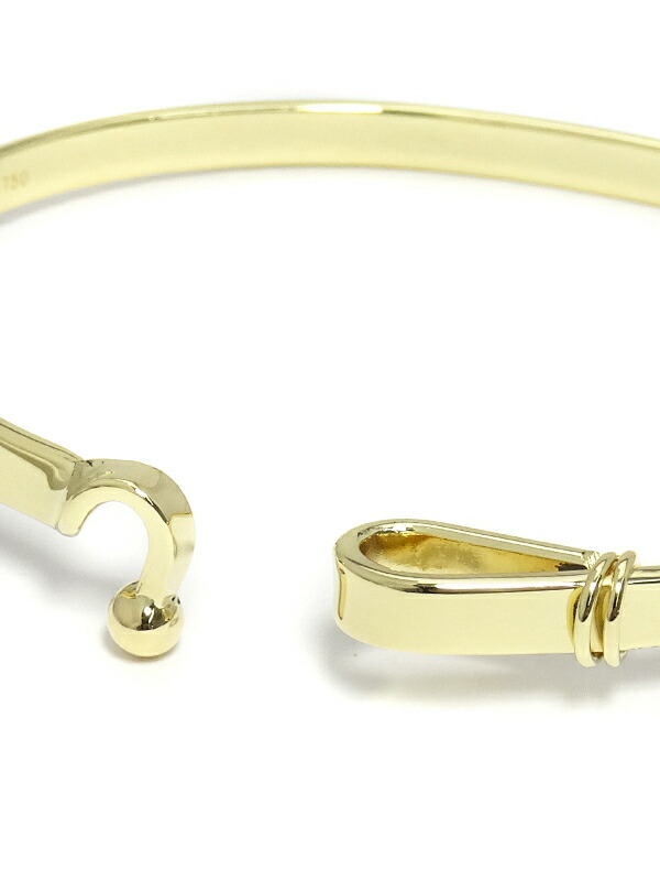 TIFFANY＆Co.】ティファニー『K18YG フック＆アイ バングル