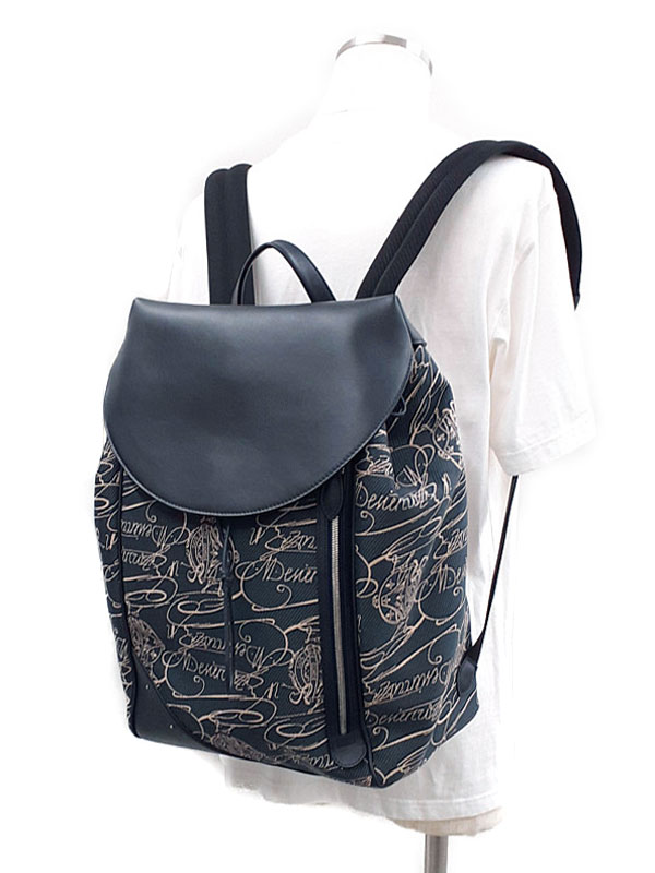 Berluti】ベルルッティ『ノマド スクリットアラベスクキャンバス