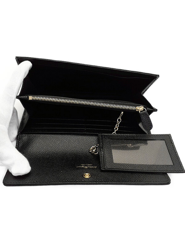 Salvatore Ferragamo】フェラガモ『ヴァラ リボン 二つ折り長財布