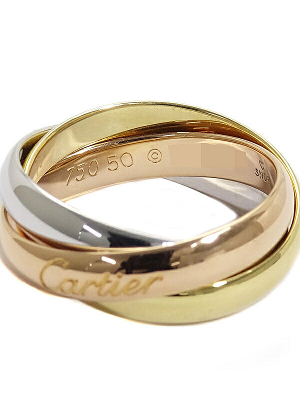 Cartier】カルティエ『K18YG/K18PG/K18WG トリニティ リング