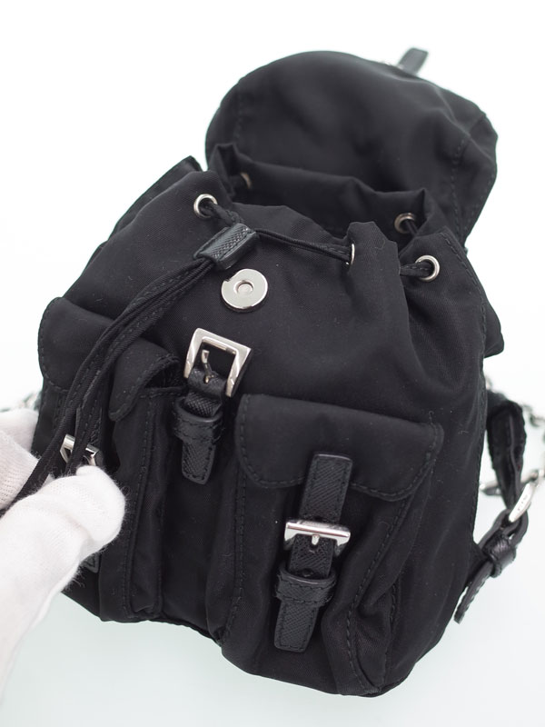 PRADA】プラダ『リュック型 ミニチェーンショルダーバッグ』レディース