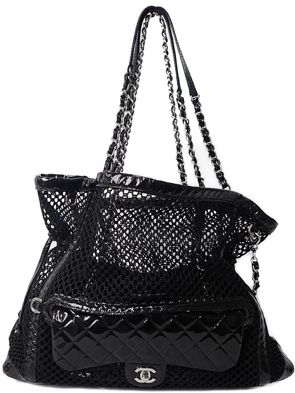 CHANEL】シャネル『マトラッセ チェーンショルダーバッグ メッシュ