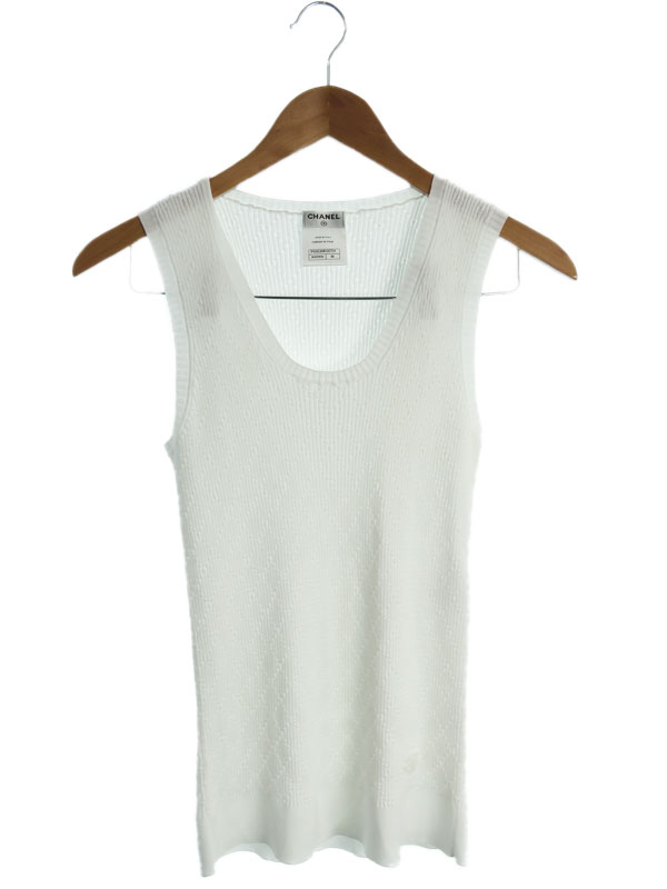 CHANEL】【イタリア製】【トップス】シャネル『ノースリーブニット