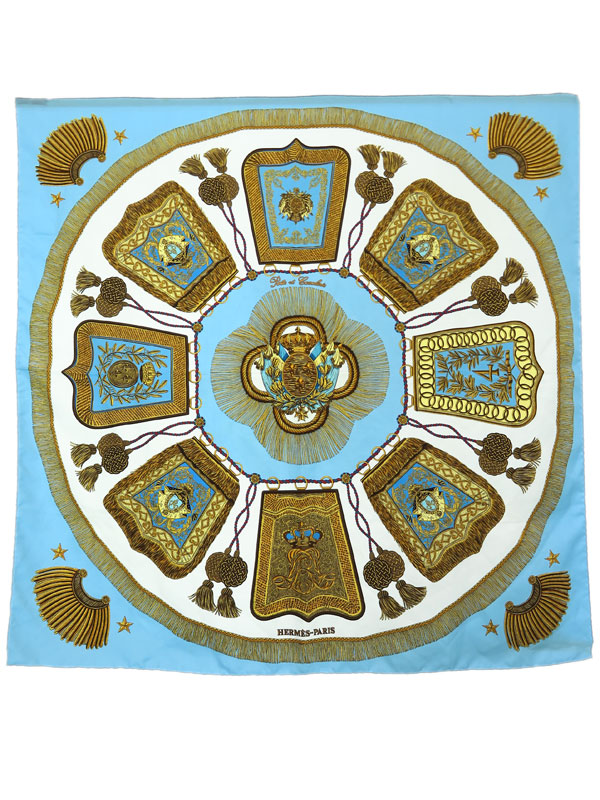 HERMES】【Poste et Cavalerie】【フランス製】エルメス『カレ90