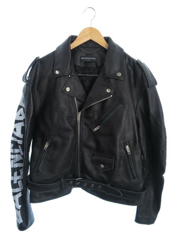 BALENCIAGA】【ペインテッドバイカージャケット】バレンシアガ『レザー