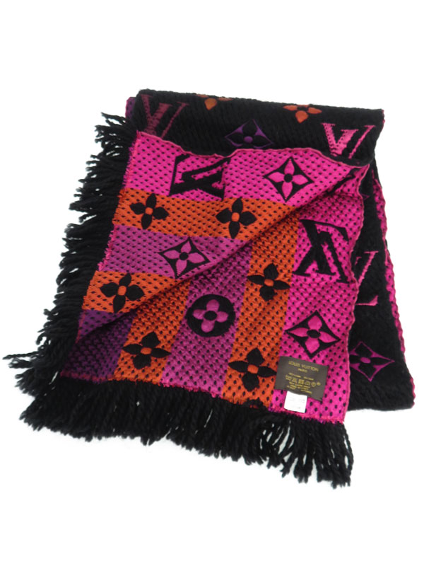 LOUIS VUITTON】ルイヴィトン『エシャルプ・ロゴマニア レインボー