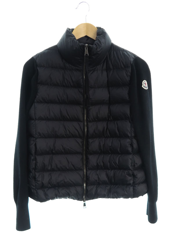 MONCLER】モンクレール『ニット切替 ダウンジャケット sizeS