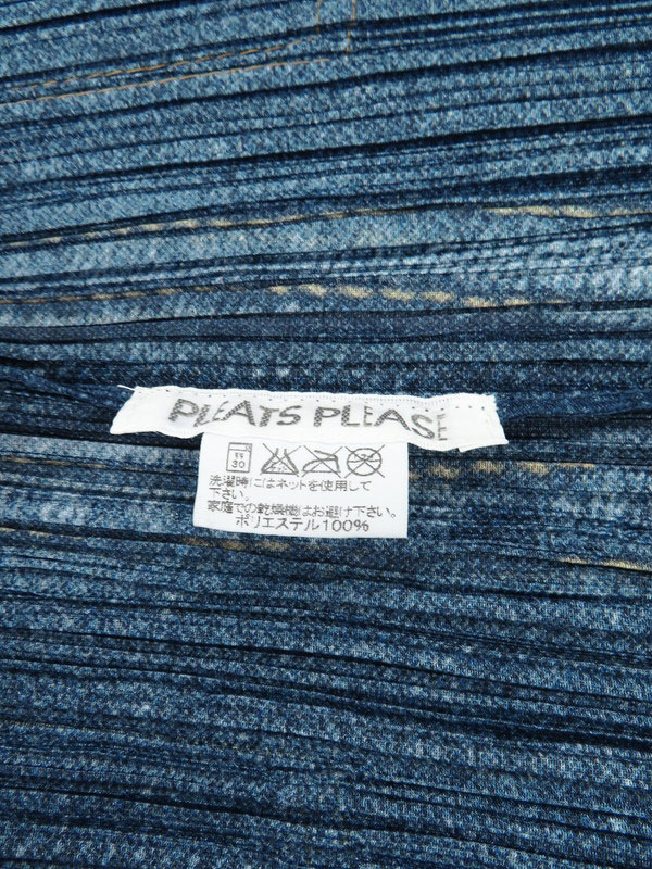 PLEATS PLEASE ISSEY MIYAKE】プリーツプリーズ『デニム転写 プリーツ