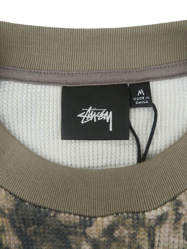 STUSSY】ステューシー『ストックロゴ リアルツリーカモ サーマル 長袖