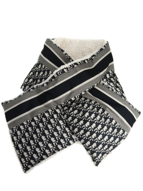 Christian Dior】クリスチャンディオール『ロゴ オブリーク マフラー