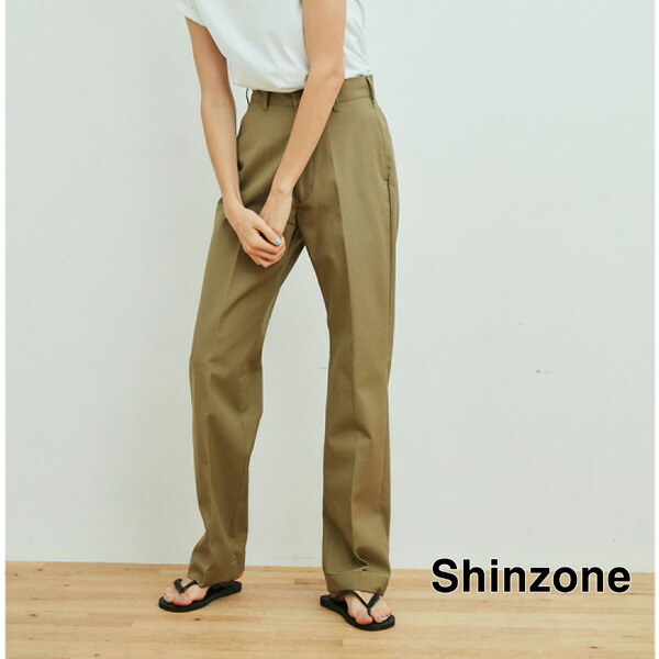THE SHINZONE シンゾーン HIGH WAIST CHINO PT ハイウエストチノパンツ