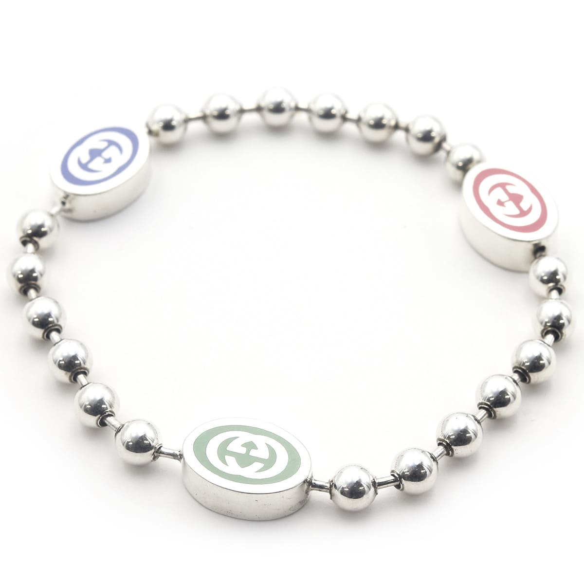 楽天市場】GUCCI グッチ ブレスレット シルバー 925 ボールチェーン