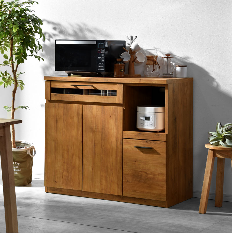 レンジ台 食器棚 キッチンカウンター NEITS 105｜ユニットシェルフ