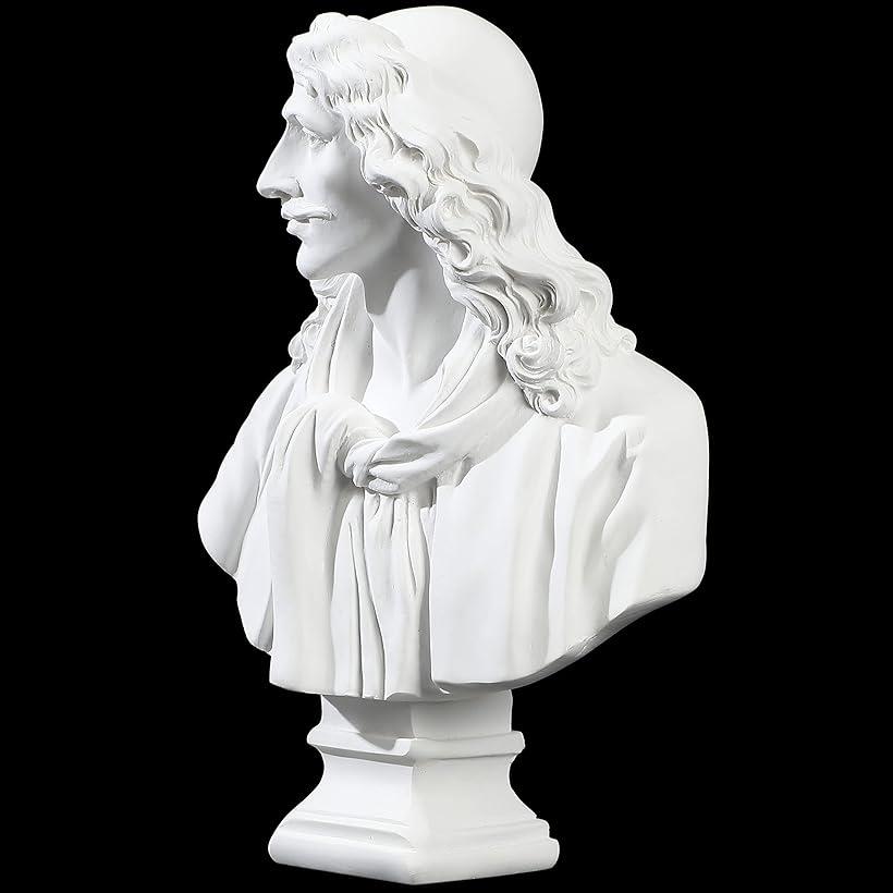 楽天市場】自宅が美術館 石膏風人物像 15cm モリエール : スピード発送