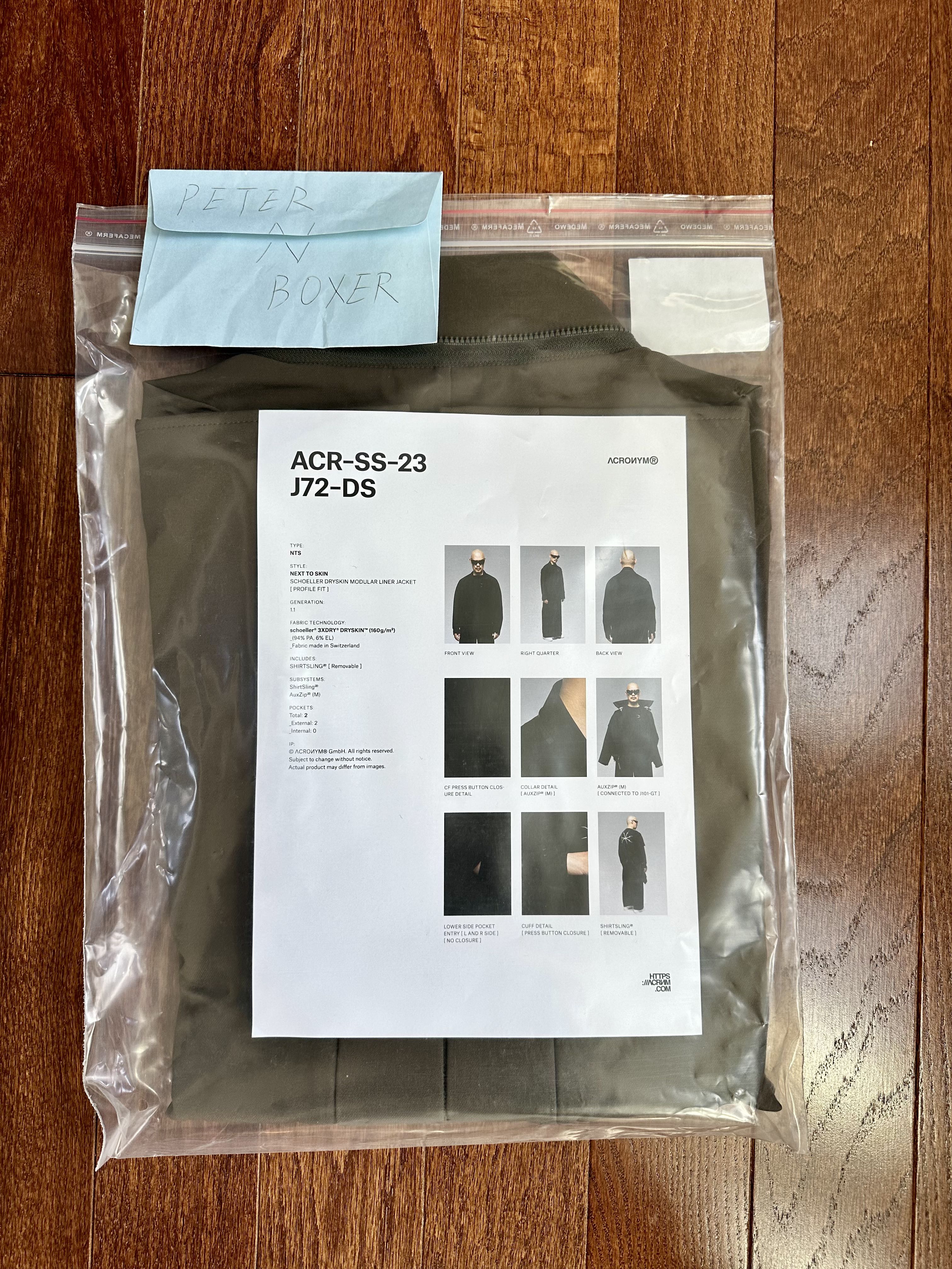 ACRONYM Acronym J72-DS Jacket Raf Green M | peternboxer | REVERSIBLE