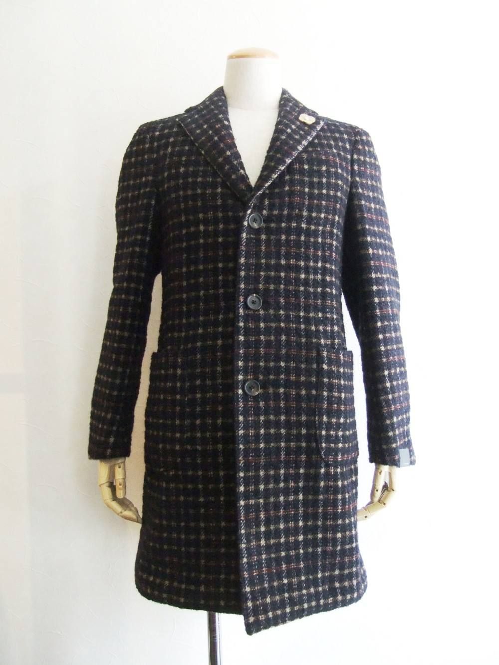 LARDINI - LARDINI (ラルディーニ) チェック シングル チェスター