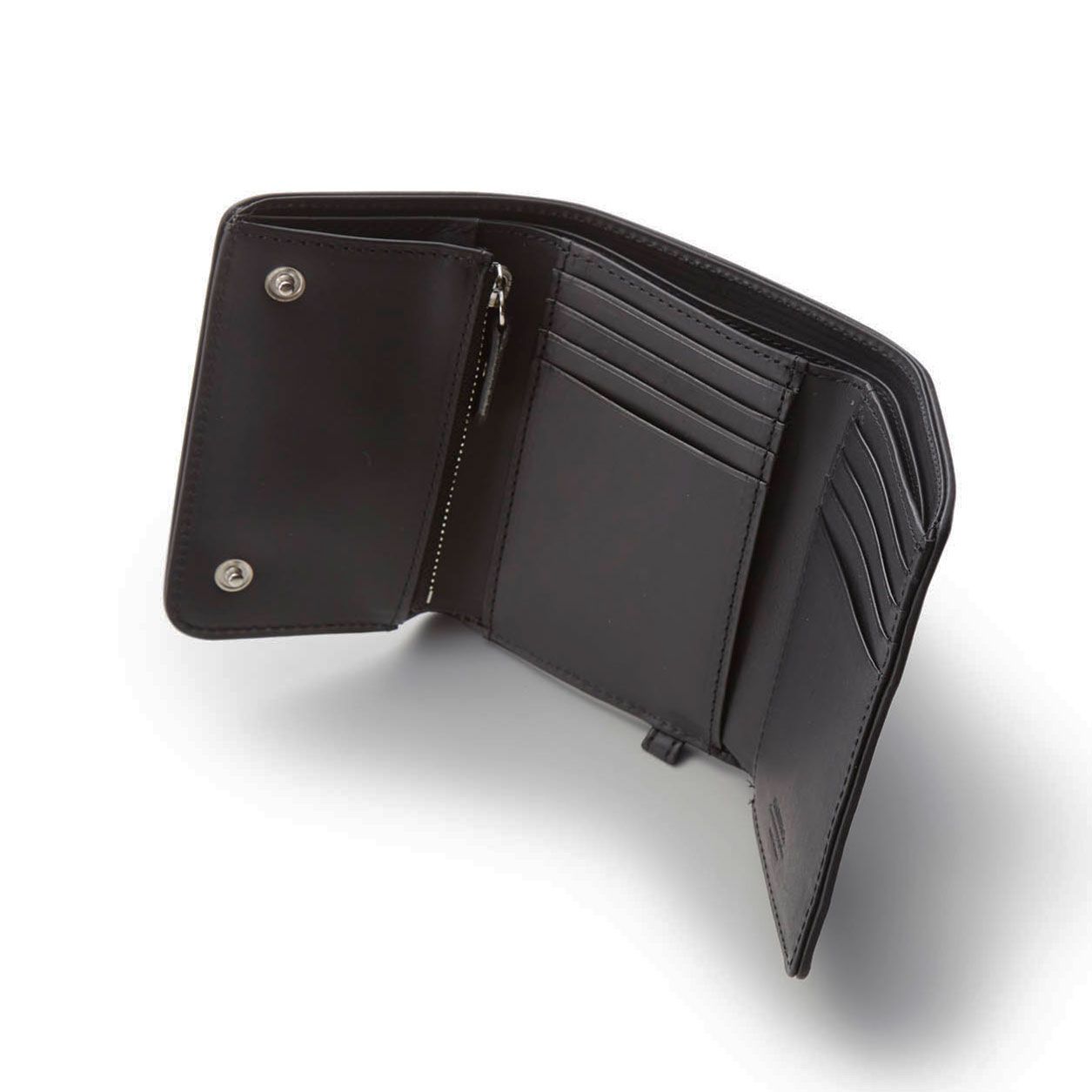 GARNI - Vine Pattern Three Fold Wallet / ブラック | Tempt