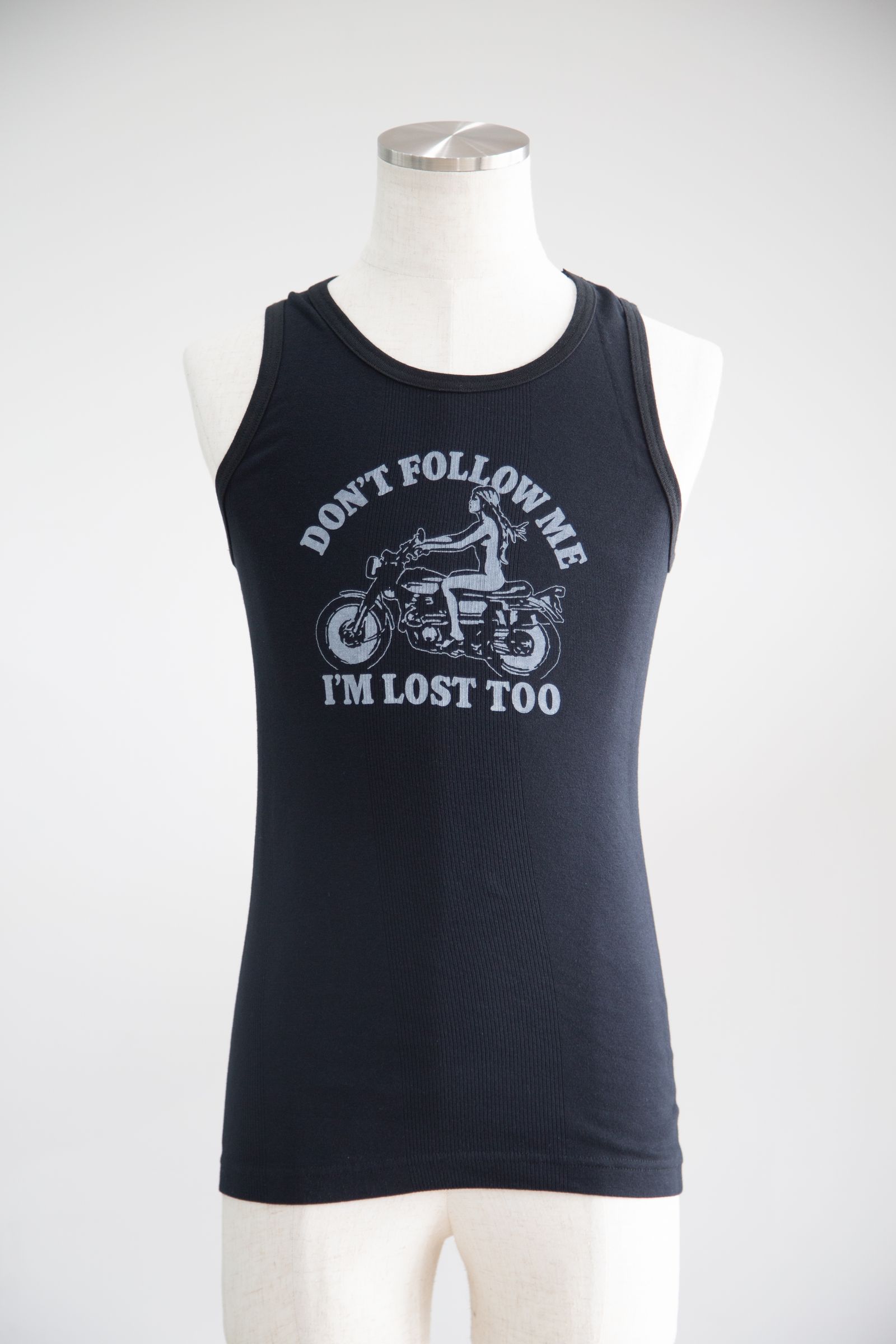 HYSTERIC GLAMOUR - DON'T FOLLOW ME タンクトップ / ブラック | Tempt