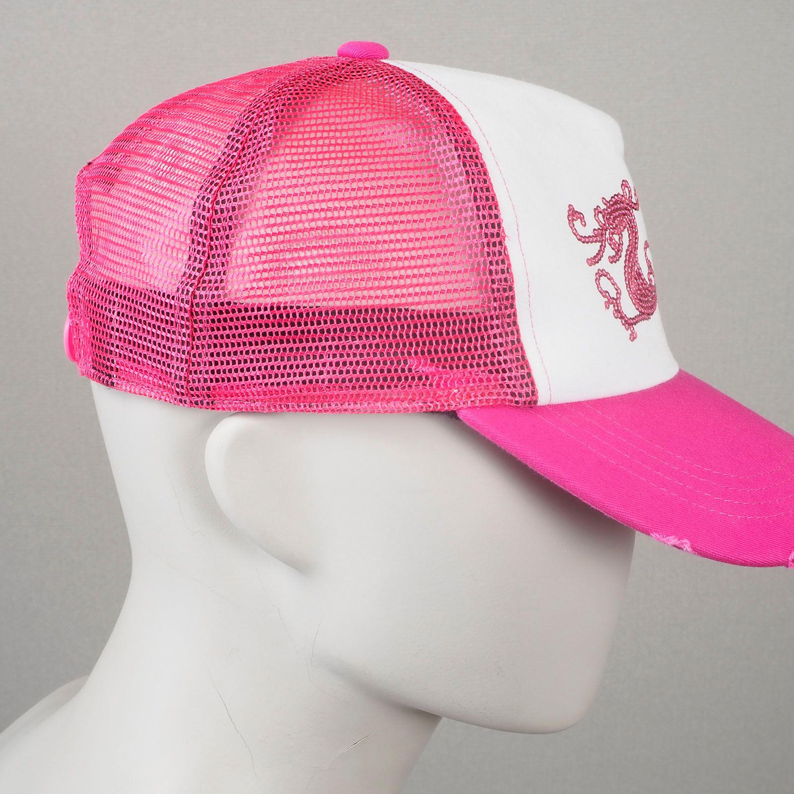 Dance With Dragon - フェミニンピンクメッシュキャップ | キャップ