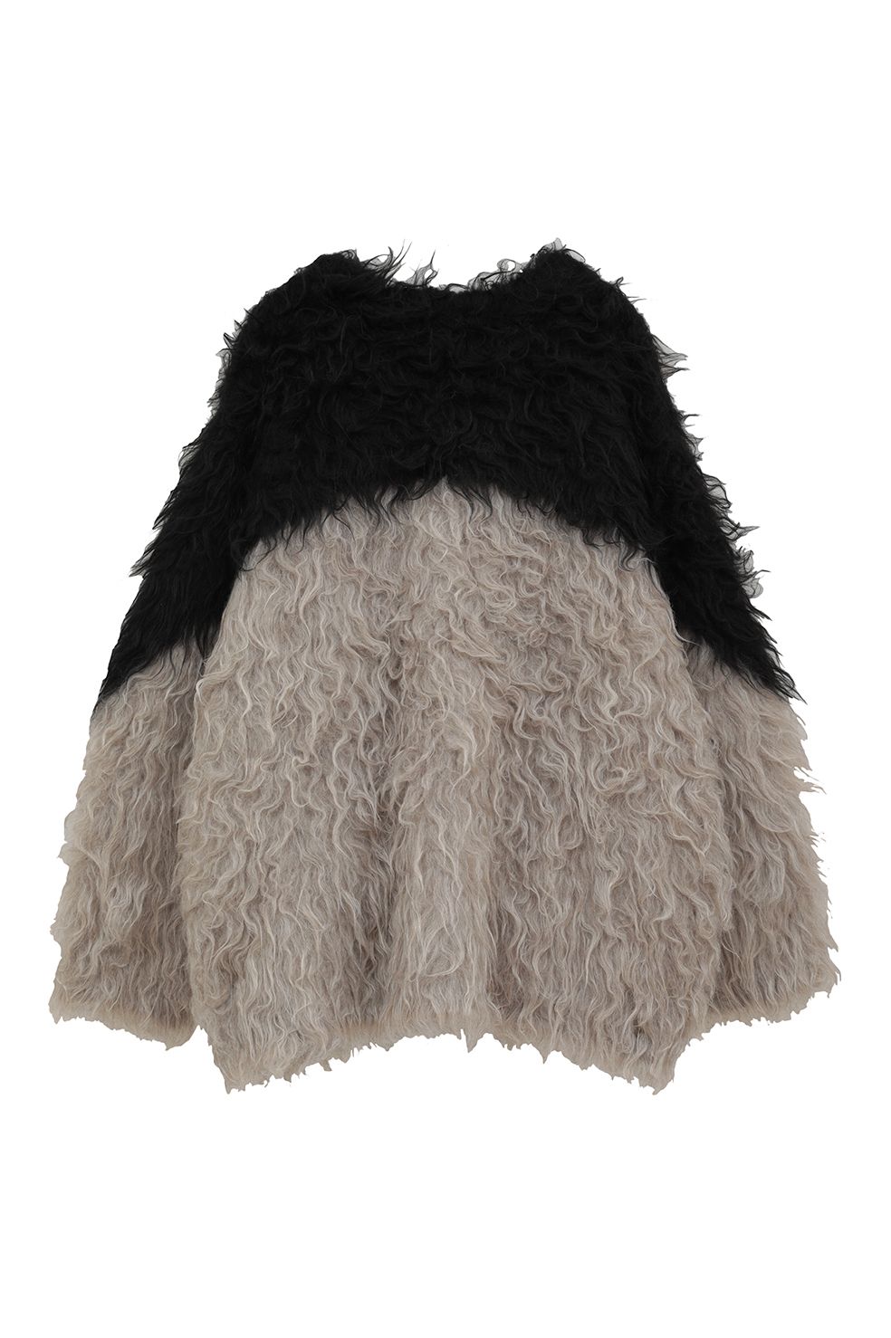 CLANE - シャギーニットカーディガン - BI COLOR SHAGGY KNIT CARDIGAN