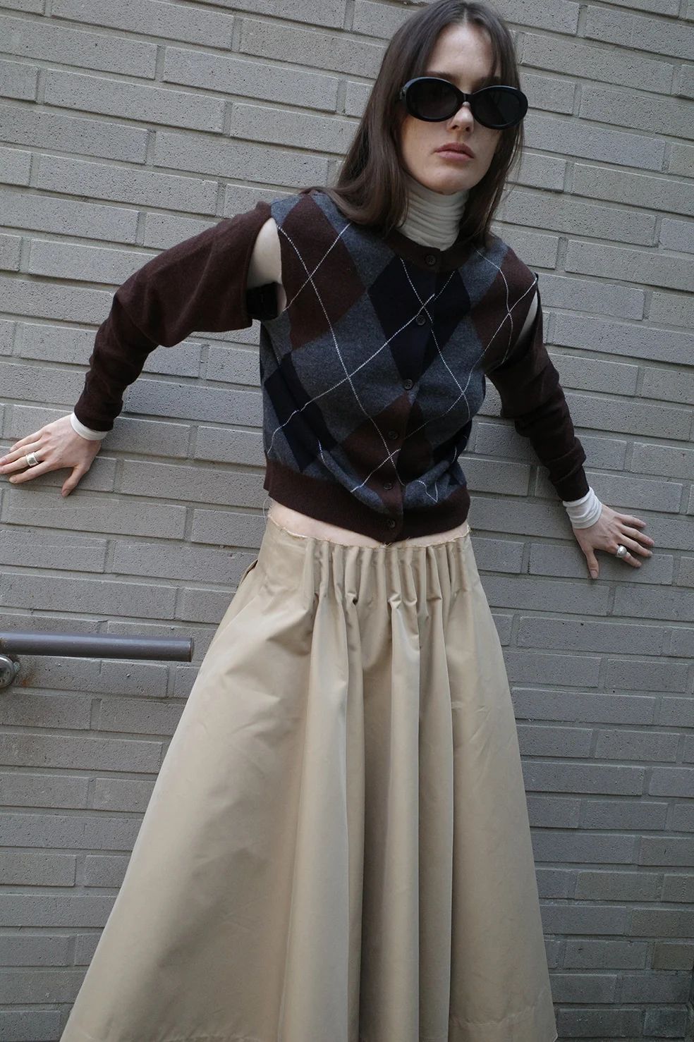 CLANE - アレンジニットトップス - ARRANGE KNIT TOPS BROWN | ADDICT