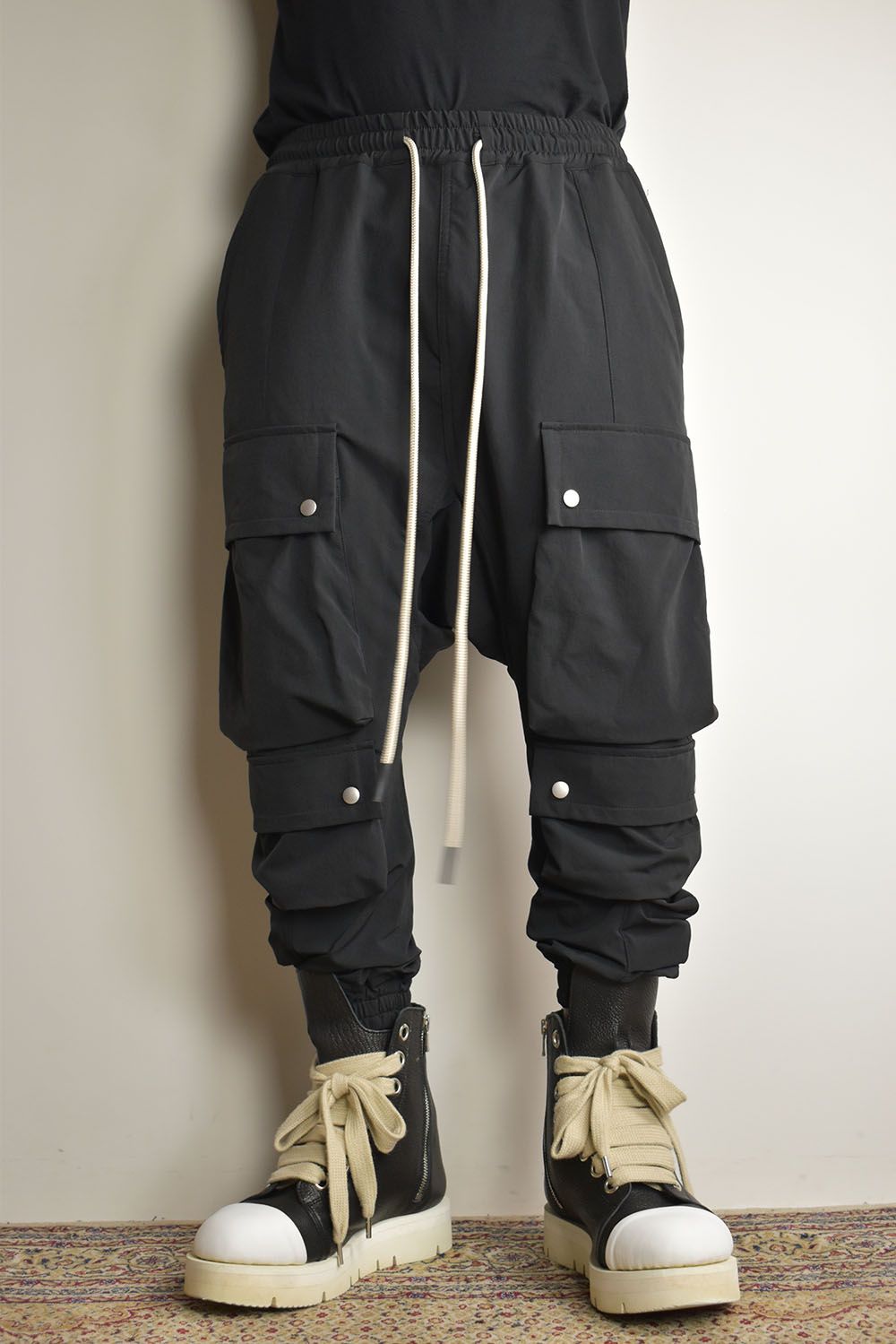 A.F ARTEFACT - Stretch Nylon Military Sarrouel Pants