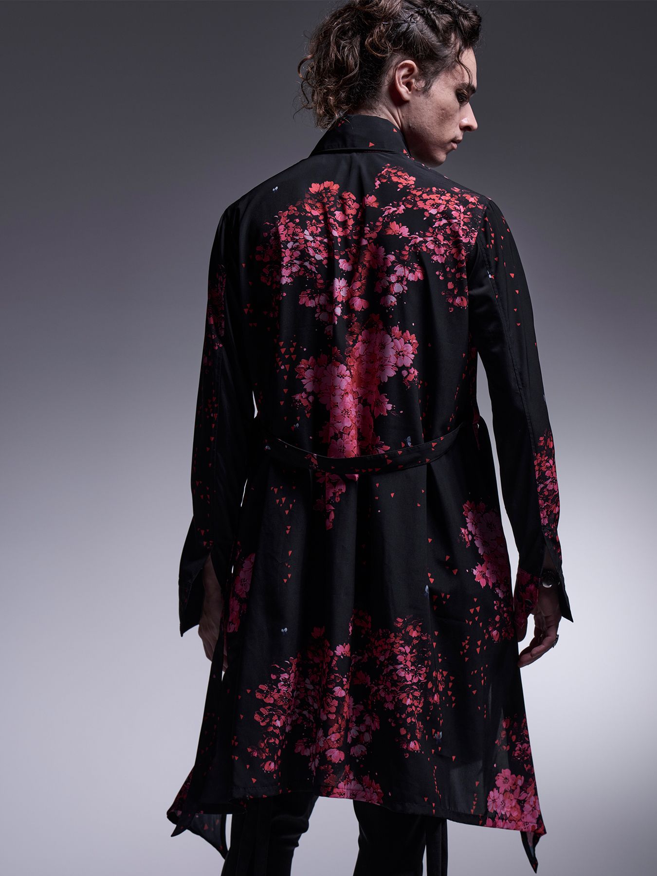 kiryuyrik - Flare Shirt / フレアシャツ / サクラ ブラック&ピンク