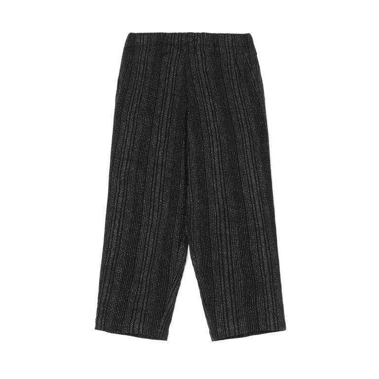 yohji yamamoto - C/L S.T B Z-STRIPE COIN POCKET WIDE PANTS (BLACK