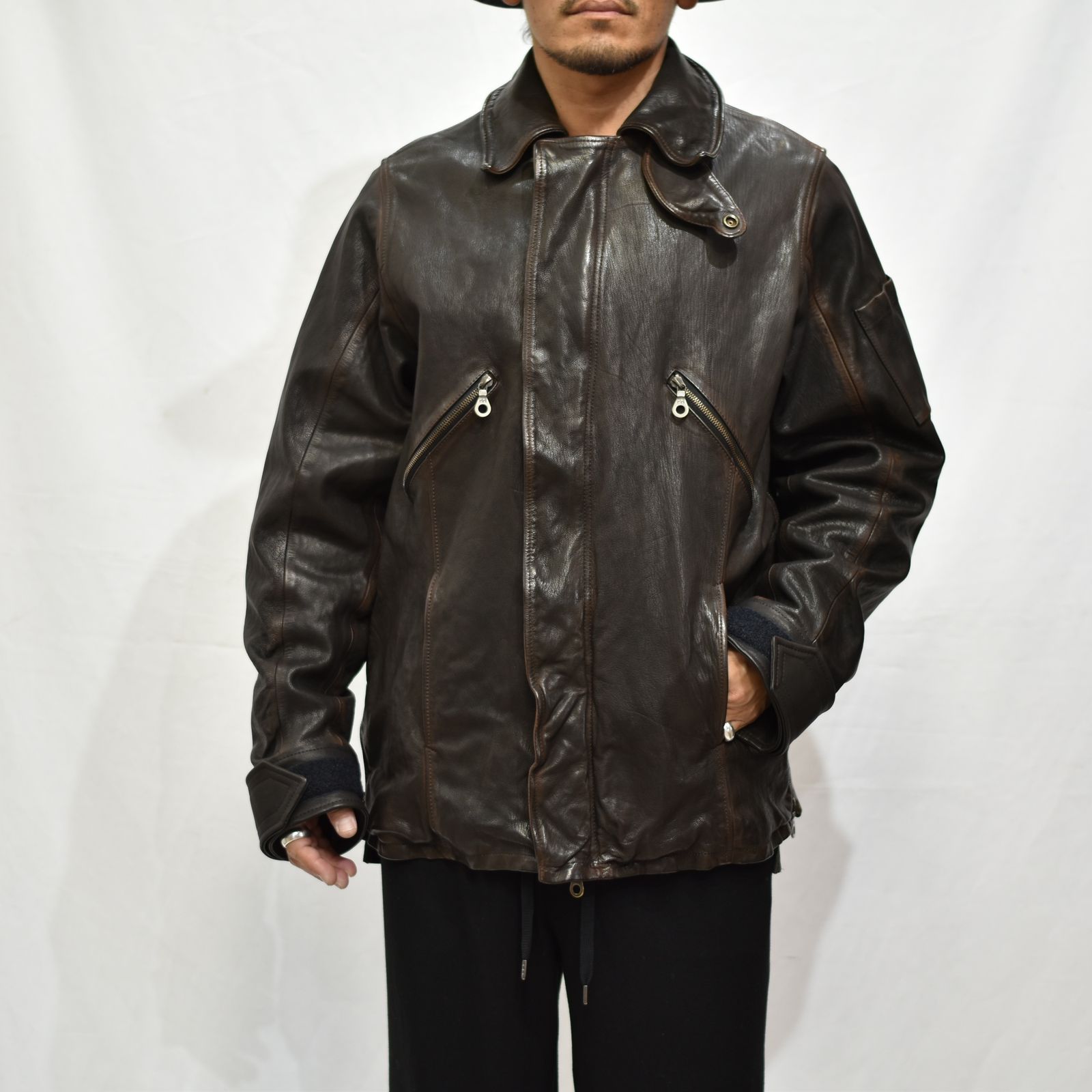 ISAMU KATAYAMA BACKLASH - ゴートタンニン二段染め ミリタリー