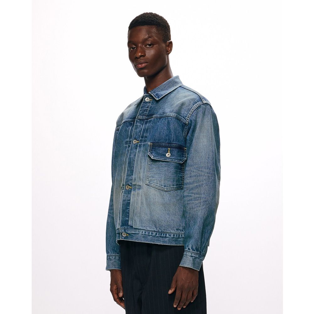 marka - 【ラスト1点-サイズ3】 TYPE-1 DENIM JACKET - USED WASHED