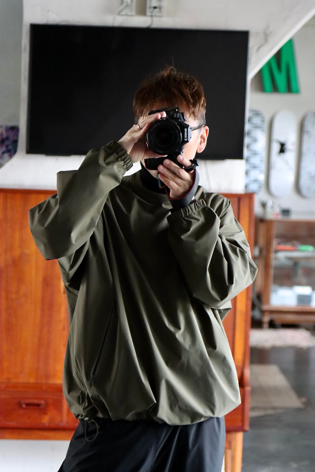 FreshService 22SS SOLOTEX TAFFETA CREW NECK PULLOVER