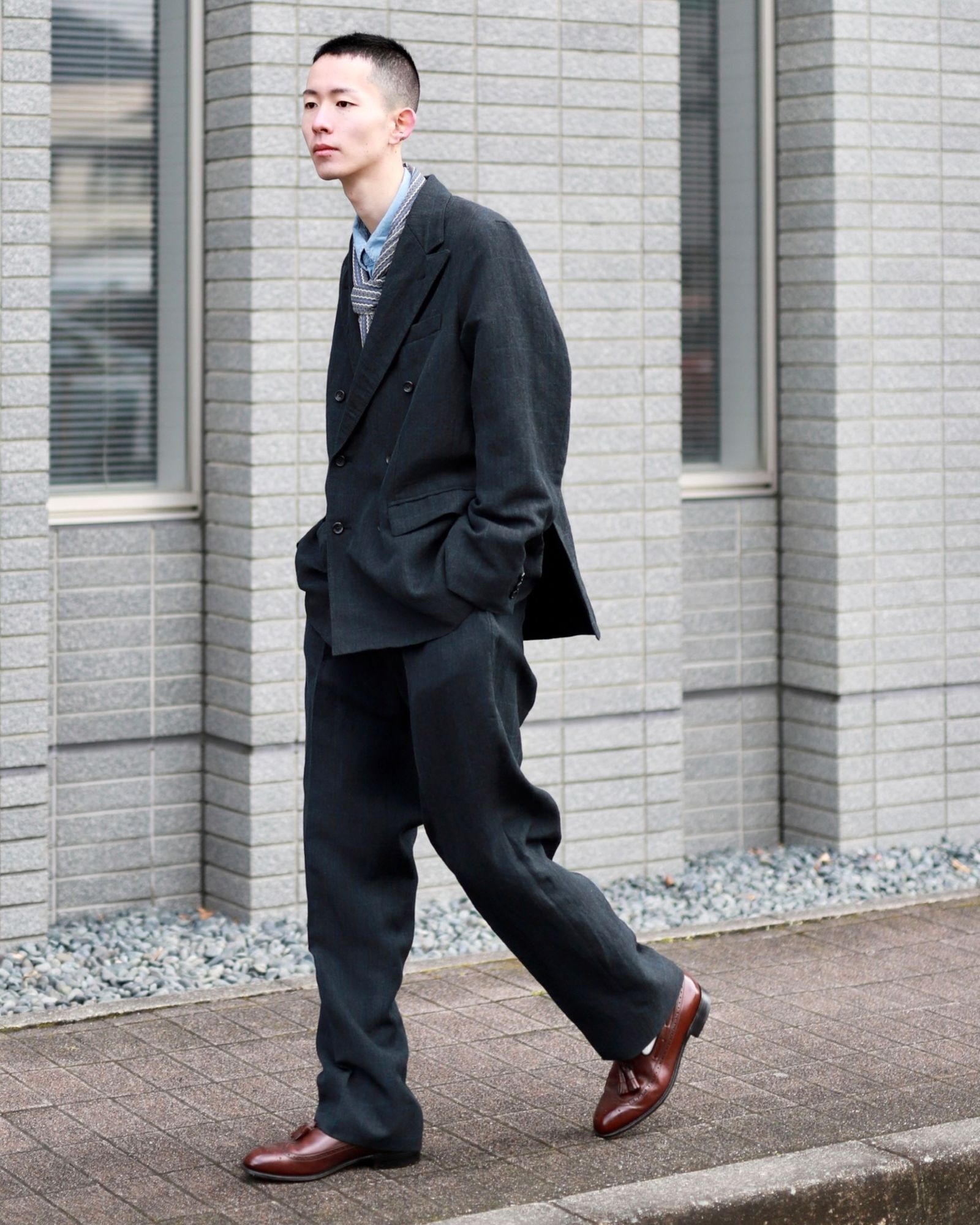 A.PRESSE - アプレッセ23SSパンツ Wide Tapered Trousers(23SAP-04-20M