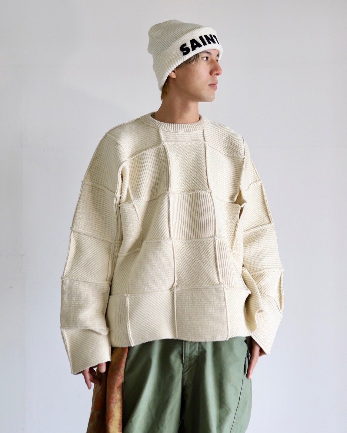 YOKE ヨーク 24SS PATCHWORK RIB SWEATERスタイル | 4093 | MARK