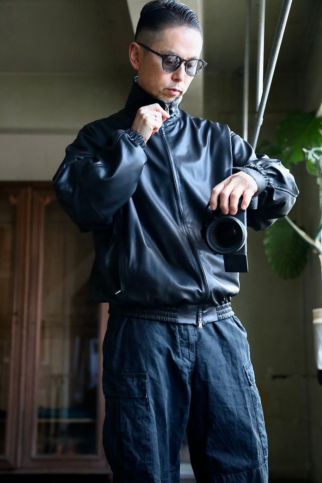 YOKE - ヨーク25SS LEATHER TRAINING JACKET(YK25SS0905B)BLACK☆1月18
