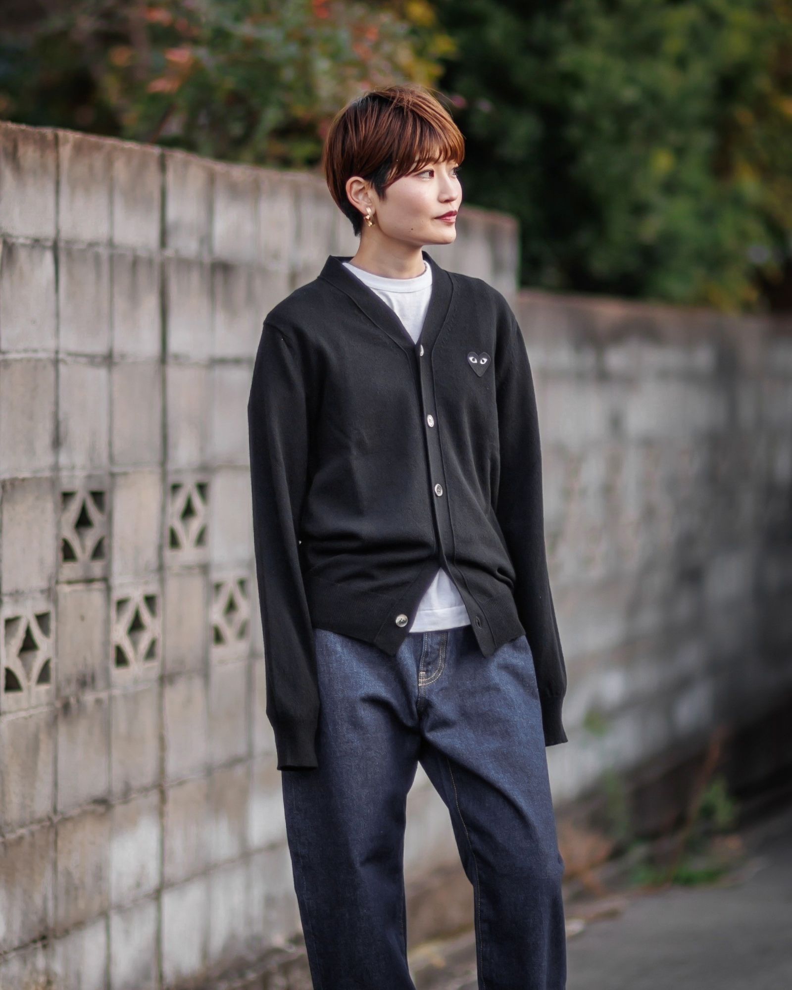 PLAY COMME des GARCONS 新作V-NECK CARDIGAN style.2024.12.12 | 5854