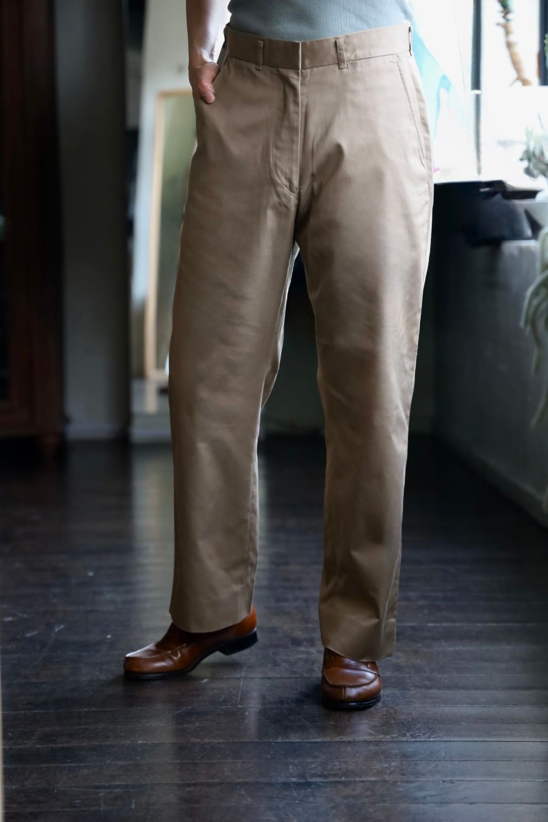FOUNDOUR - ファウンダ 25SS TWILL PANT(015FD251015)BEIGE | MARK