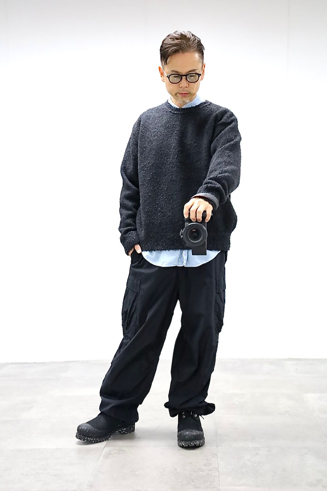 A.PRESSE - アプレッセ 2025 STYLE2 Cashmere Mole Yarn Pullover