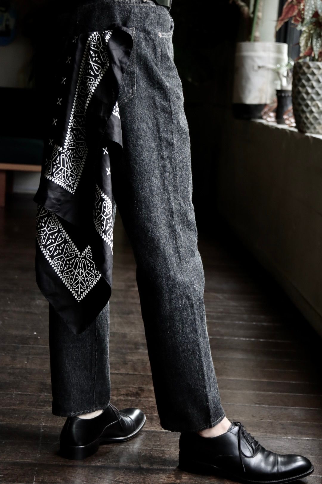 A.PRESSE - アプレッセ23AW Black Washed Denim Pants(23AAP-04-11H