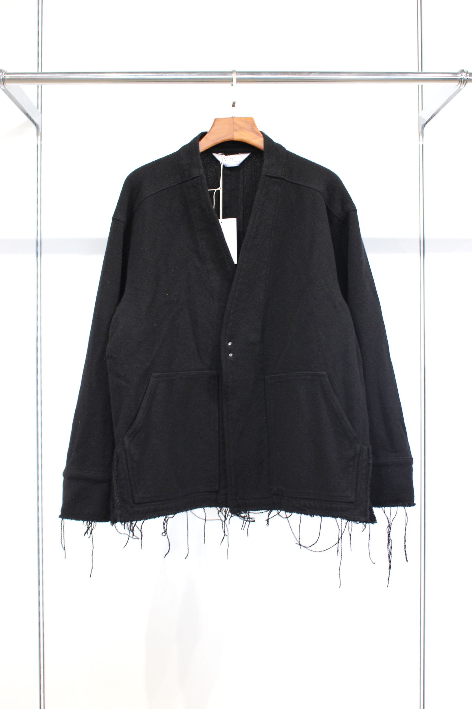 ANCELLM - W/S COLLARLESS JACKET/BLACK | NapsNote