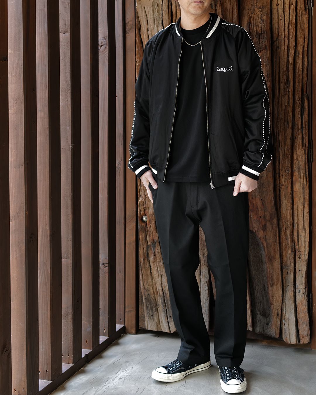 SEQUEL - CHINO PANTS (TYPE-XF) BLACK | River