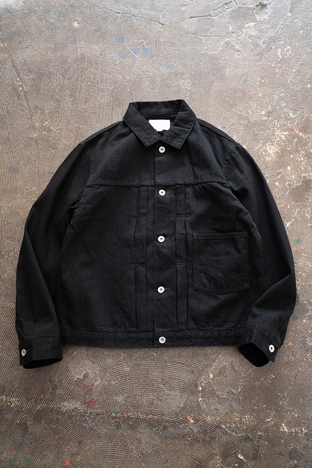 STILL BY HAND - 【ラスト1点】【23AW】セルビッチデニムGジャン(BLACK