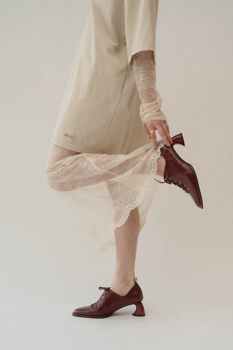 Knuth Marf - lace up pointed toe pumps / レースアップ ポインテッド