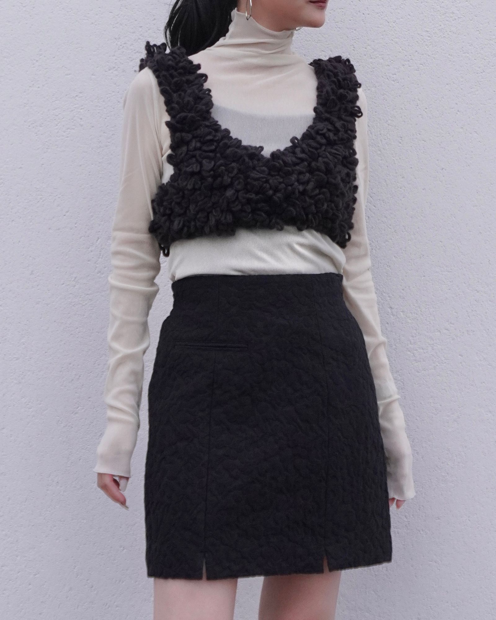 ànuke - Loop Knit Vest / ループニットベスト (ブラウン) | Sir